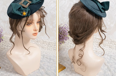 Neo Ludwig~Elegant Lolita Bow Flat Bonnet Handmade Multicolors   