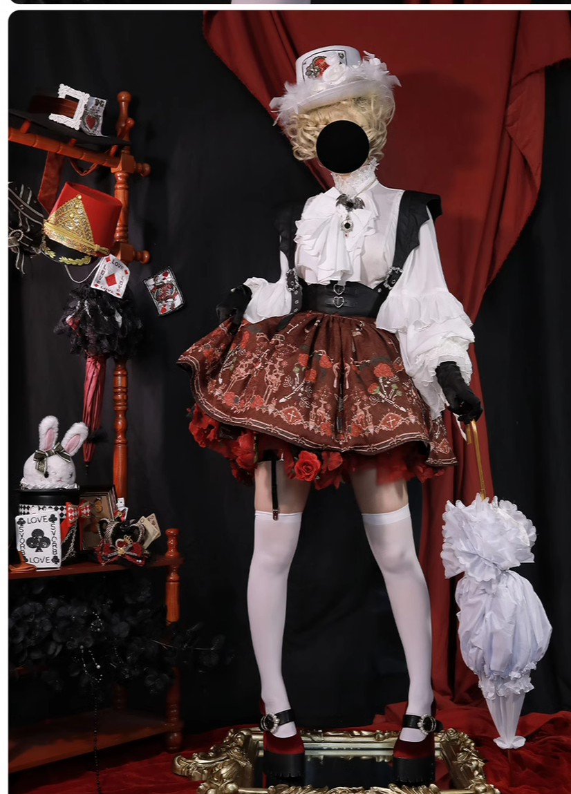 ZJstory - Dragon Bone Cemetery - Gothic Lolita Long Sleeve Blouse