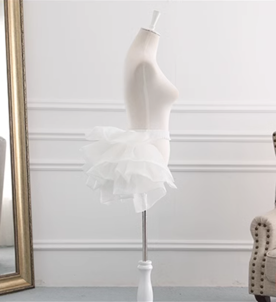 Manyiluo - Elegant Lolita Boneless Yarn Adjustable Pannier white