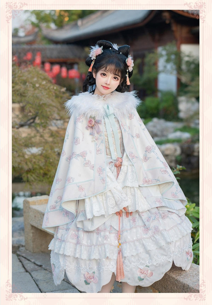 Bramble Rose~Exquisite Luo Shen~Qi Lolita OP Dress Chinese Style Lolita JSK 41402:694192