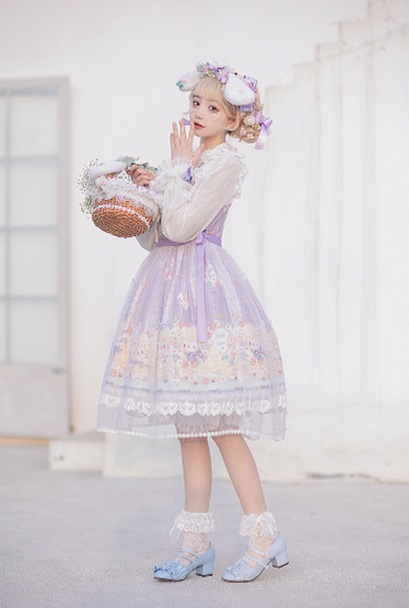 Chemical Romance~Lamb Postman~Sweet Lolita Printed JSK Dress   