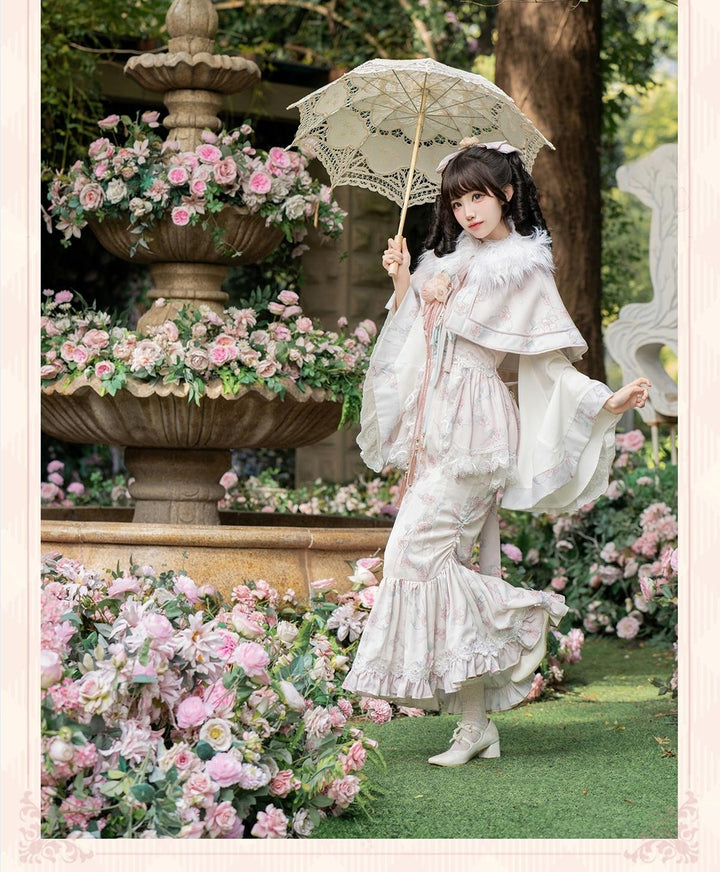 Bramble Rose~Exquisite Luo Shen~Qi Lolita OP Dress Chinese Style Lolita JSK 41402:694196