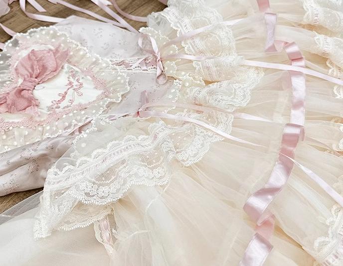 Mademoiselle Pearl~Silk Ballet~Wedding Lolita JSK Dress Princess Ballet Dress   