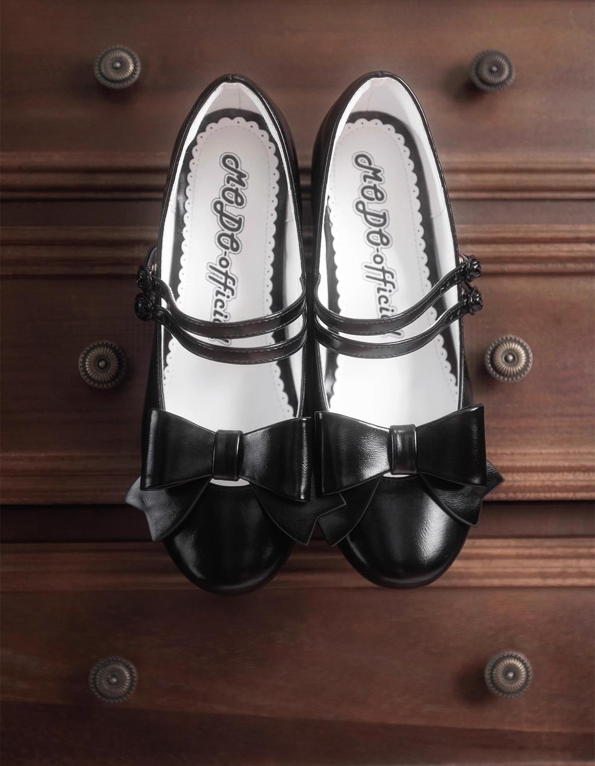 MODO - Apple Candy - Pointed Toe Lolita Shoes, Low Block Heel