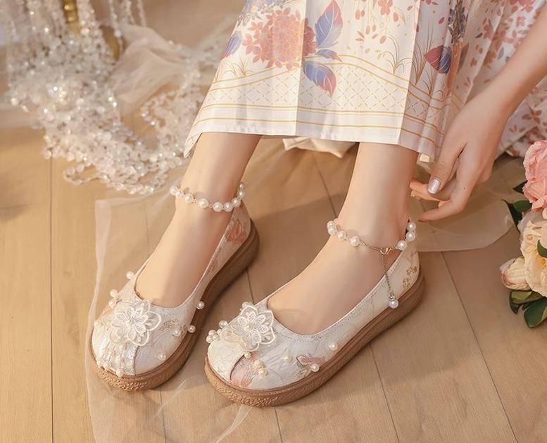 Yana~Lianhua Yana~Han Lolita Platform Shoes Chinese Style Shoes   