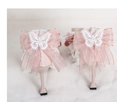Xiaogui~Wedding Lolita Pointed Toe High Heels Shoes   