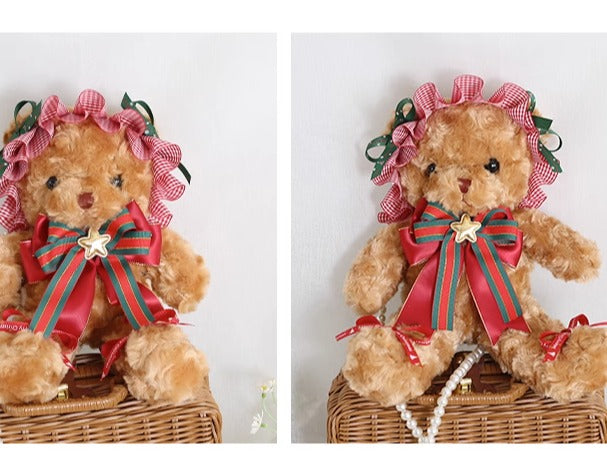 Xiaogui~Kawaii Lolita Brown Bear Christmas Bag   