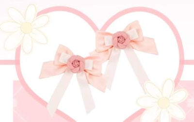 FelinaeCookieLolita~Cupid~Sweet Lolita OP Dress Set Pink Lolita Dress XS A pair of hair clips 