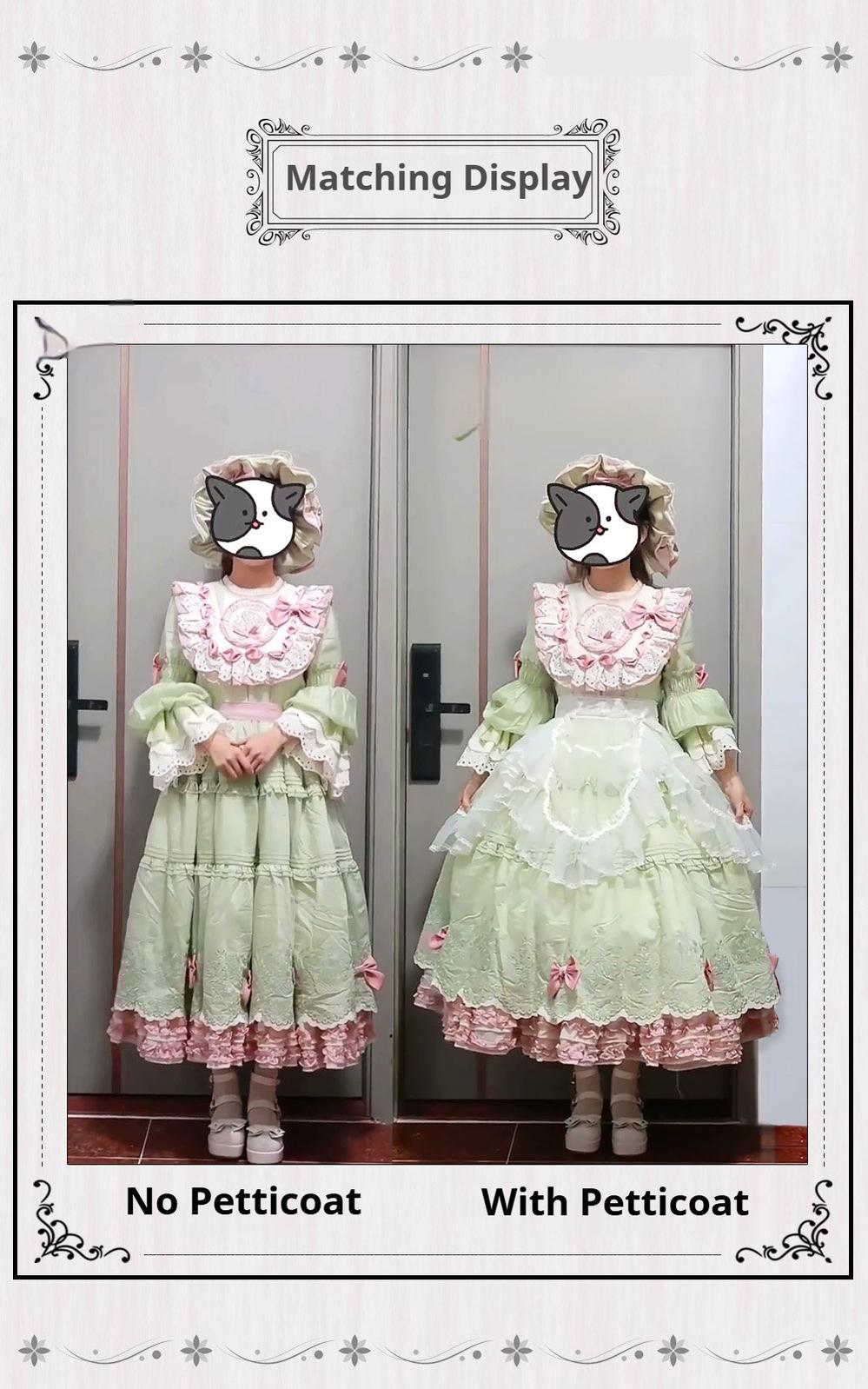 Puffy Lolita Hoop Petticoat, Adjustable Length & Volume