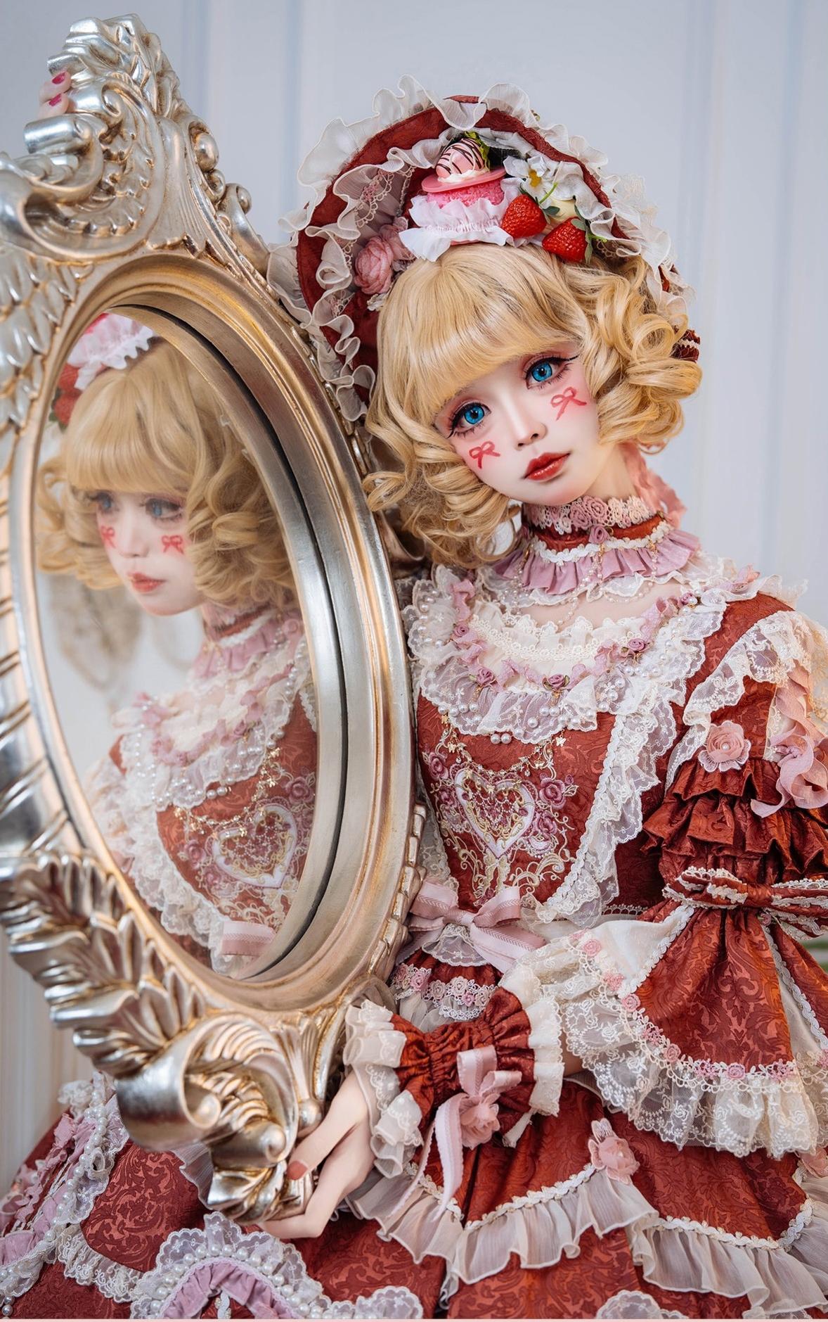 Bramble Rose - Antique Cake - Vintage Lolita OP Princess Dress Gorgeous Lolita Outfit 41536:701660