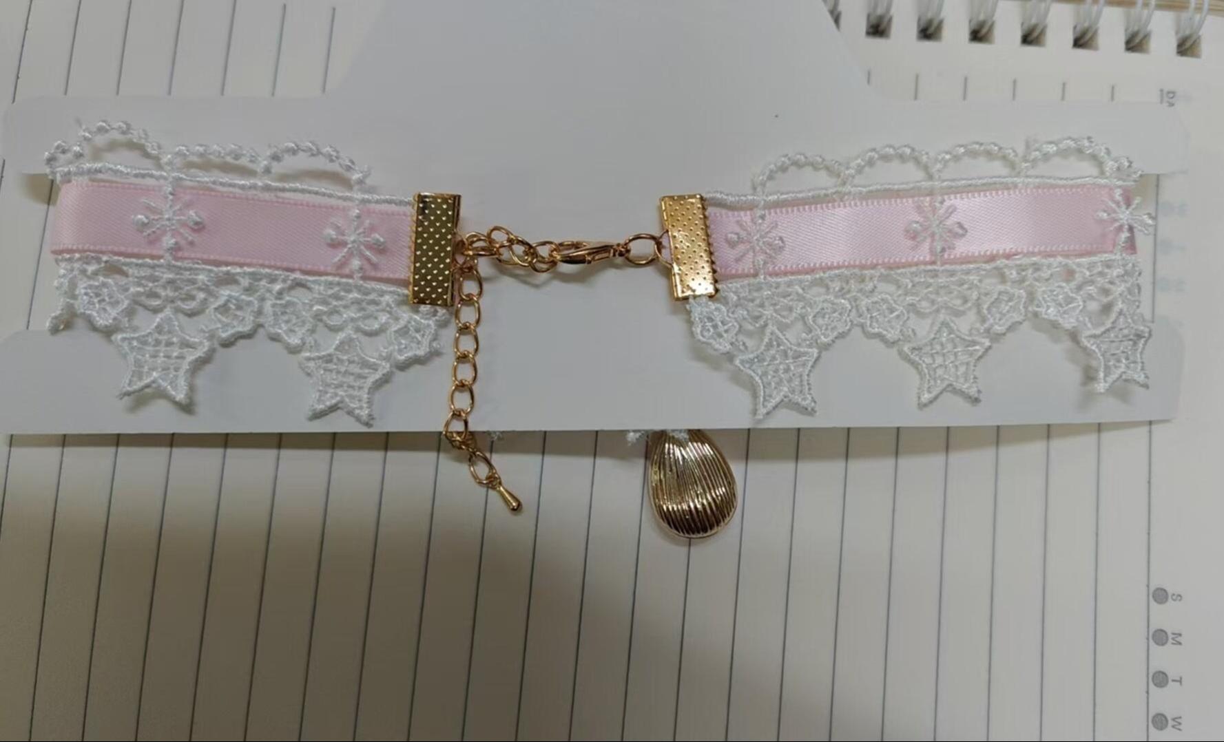 Classic Lolita Rhinestone Pendant Choker, Adjustable Chain 45496:850502