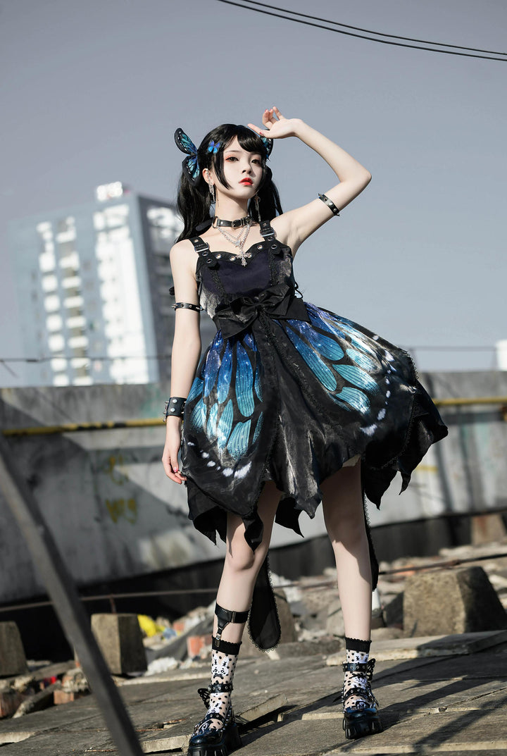 Star Fantasy~Butterfly Effect Normal Waist JSK Punk Dress