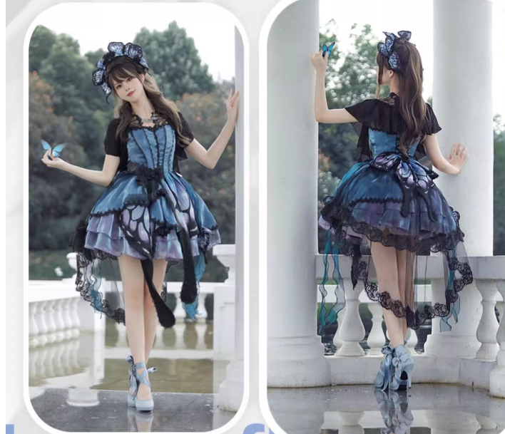 Star fantasy~Butterfly Ballet~Gothic Lolita Butterfly Shaped Accessories   