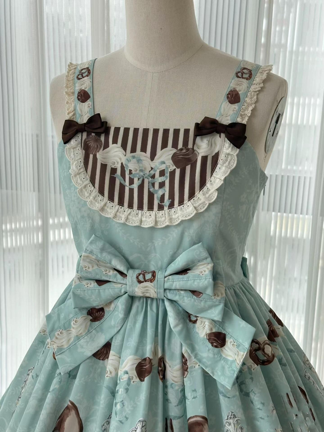 Sweet Dream Sheep~Sweet Dessert~Green Lolita Jumper Dress Lolita Headwear   