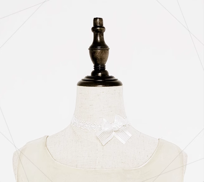 Princess Chronicles~Lanting Overture~Retro Elegant Lolita White Handmade Necklace white necklace  