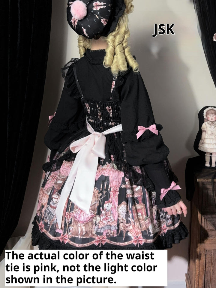 Uncle Wall Original~Missing Lamb Case~Gothic Lolita Dress Set with Sheep Prints 42971:760819