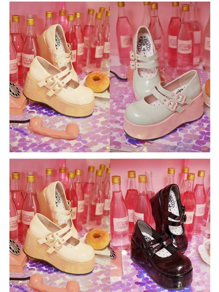 MODO~Sweet Lolita Platform Shoes Multiple Colors Elevated Shoes