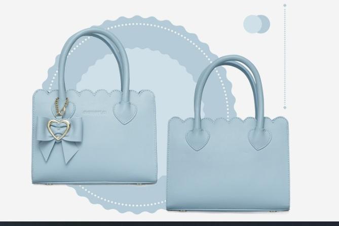 BerryQ~Kawaii Lolita Bow Handbag blue  