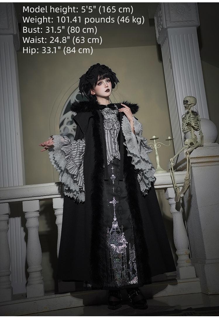With PUJI - Letter and Poetry · Raven's Night Song - Gothic Lolita Black Cloak