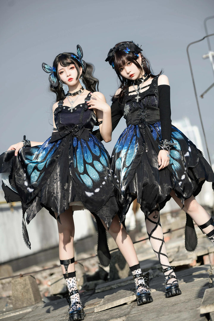 Star Fantasy~Butterfly Effect Normal Waist JSK Punk Dress