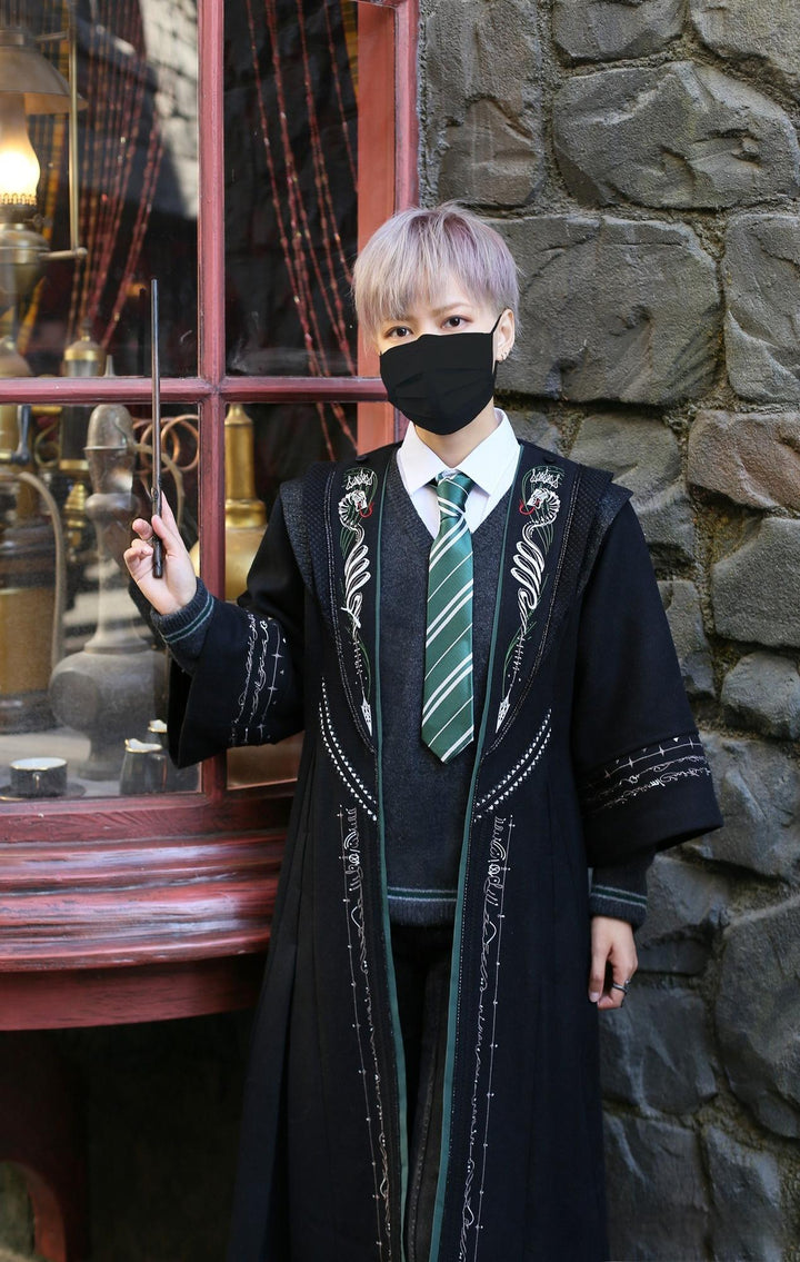 Arca et Ovis~Magic Academy G~Ouji Lolita Overcoat Embroidered Gothic Prince Long Coat Overcoat - Male Version S