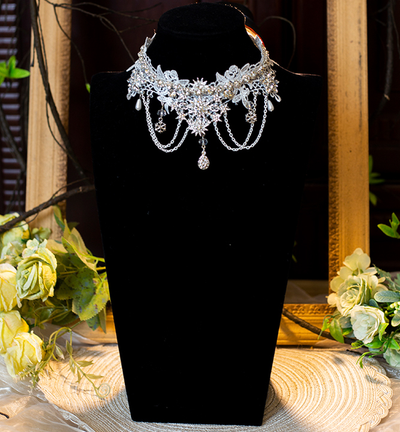 Hexagram~A Fairy Tale~Elegant Lolita Bridal Hair Accessories necklace  