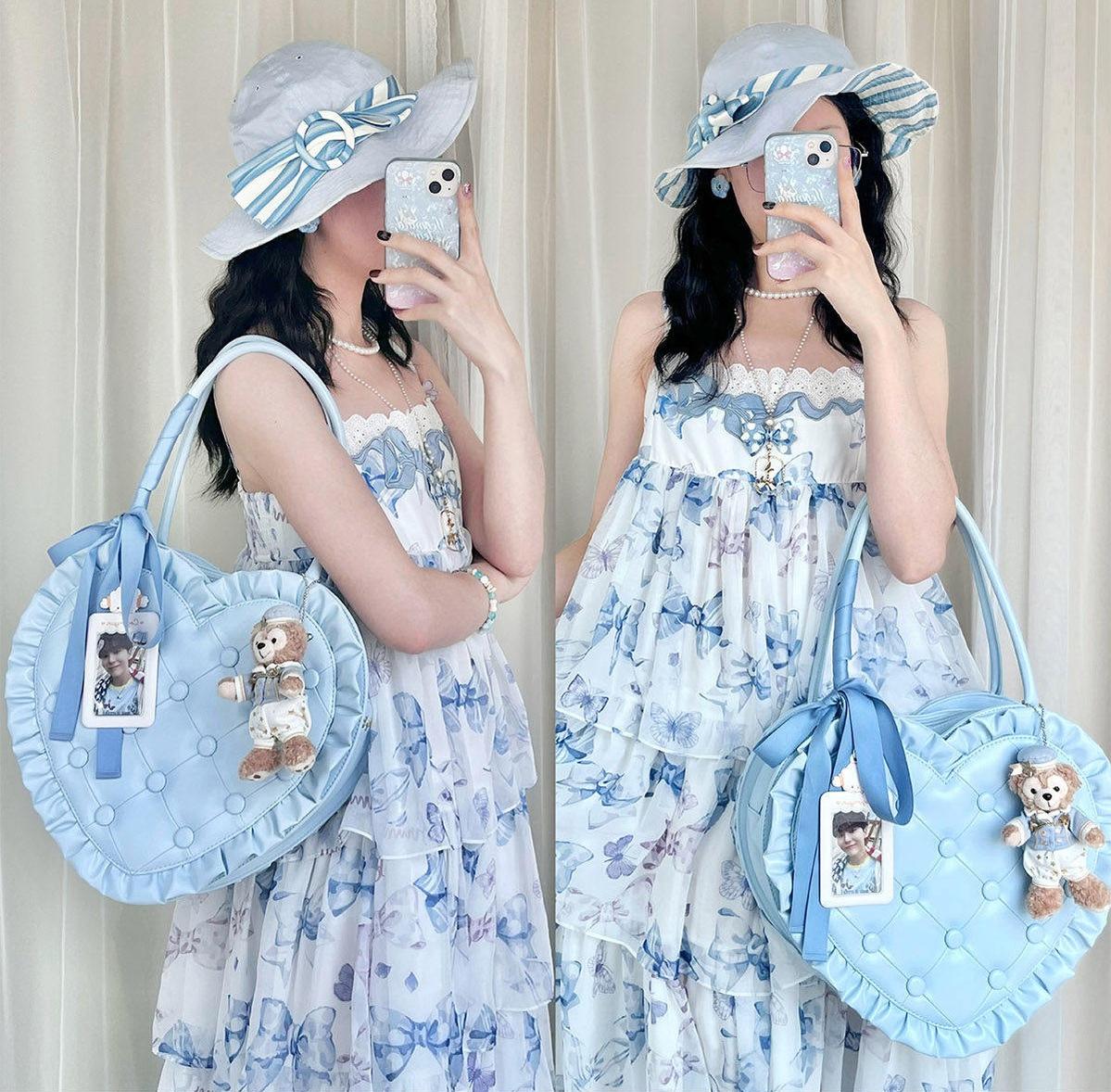 Heart Pillow - Sweet Lolita Heart-shaped Handbag or Shoulder Bag