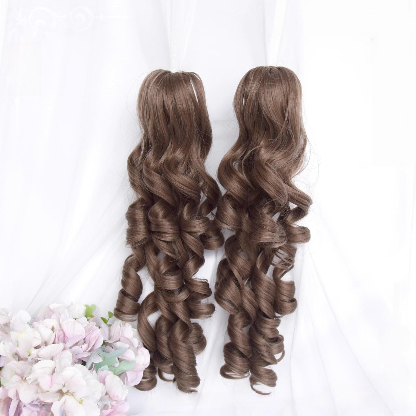 Sinwavy - Doll Like Lolita Wig, Detachable Curl Ponytails 44203:798612