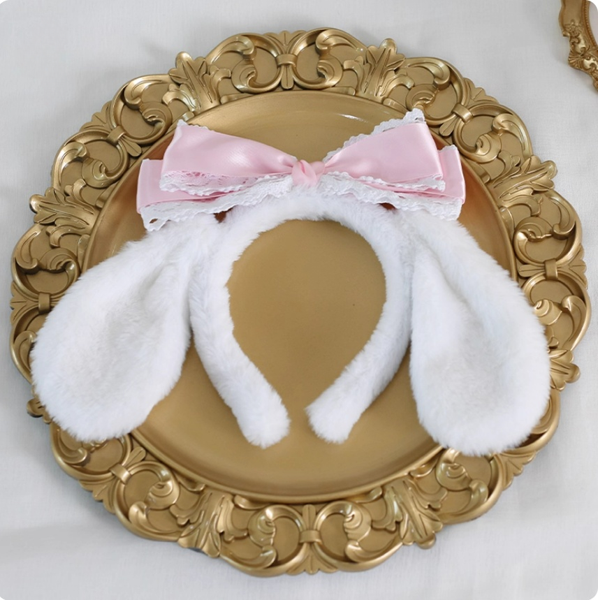 Kawaii Lolita Cinnamoroll Plush Handmade Hairband Light pink