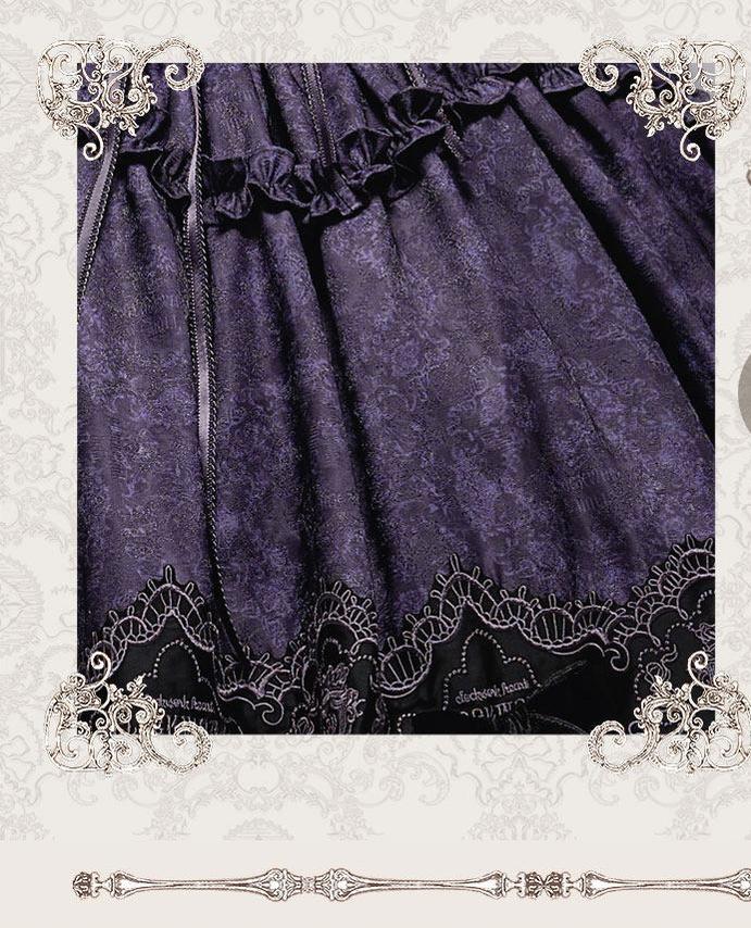 Clockwork Doll - Gothic Lolita Printed Dress, Lace & Bows 45186:839434
