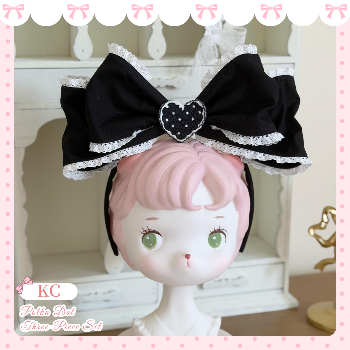Cotton Sweet Lolita Polka Dot JSK & Salopette Dress (L M S XL) 45589:853473