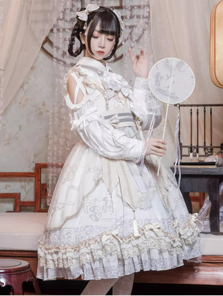 OCELOT~Yue Long Shi Yun~Daily Han Lolita Cake JSK