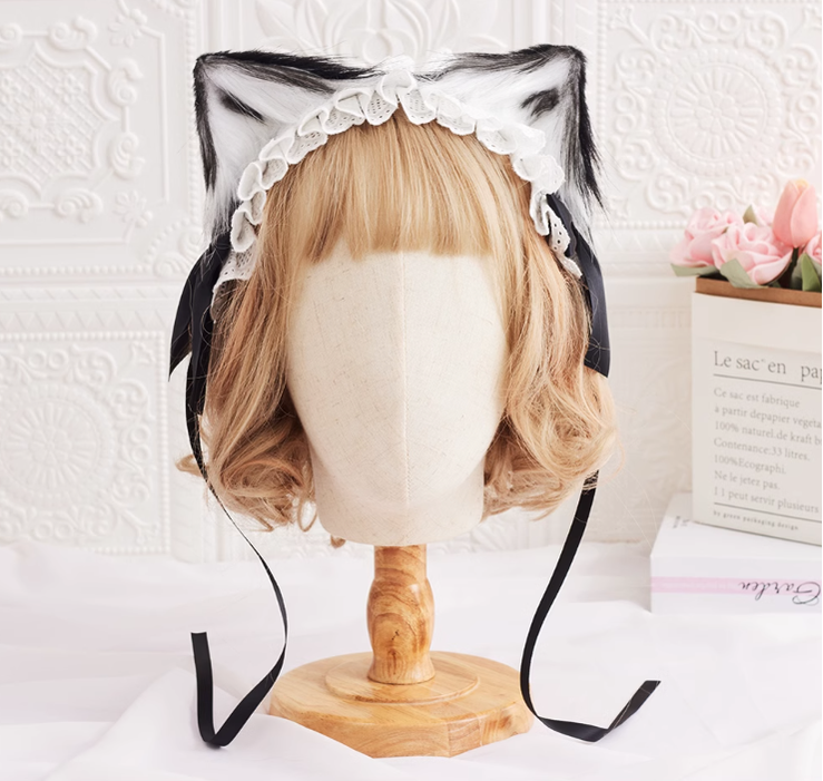 Sugar Time~Kawaii Lolita Cat Ears Design Headband 16790:230424