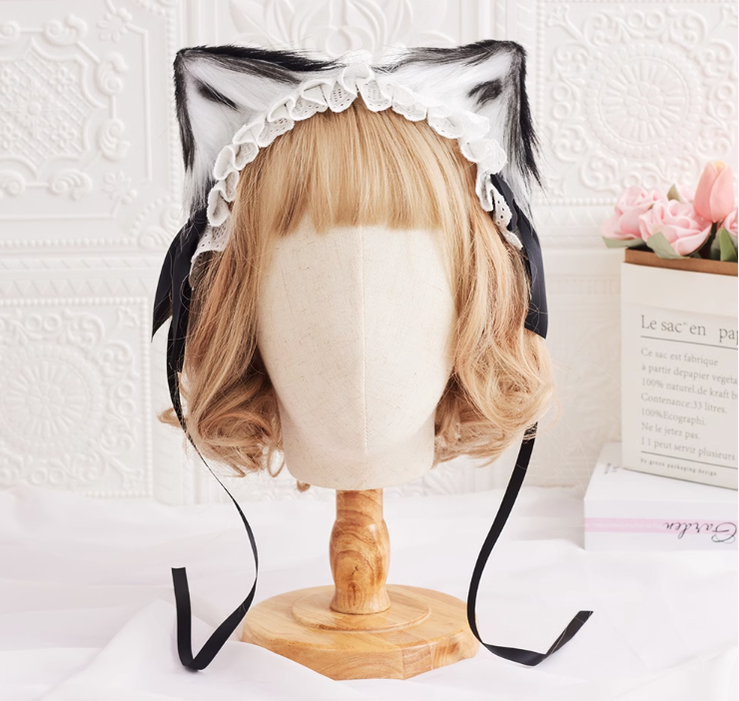 Sugar Time~Kawaii Lolita Cat Ears Design Headband   