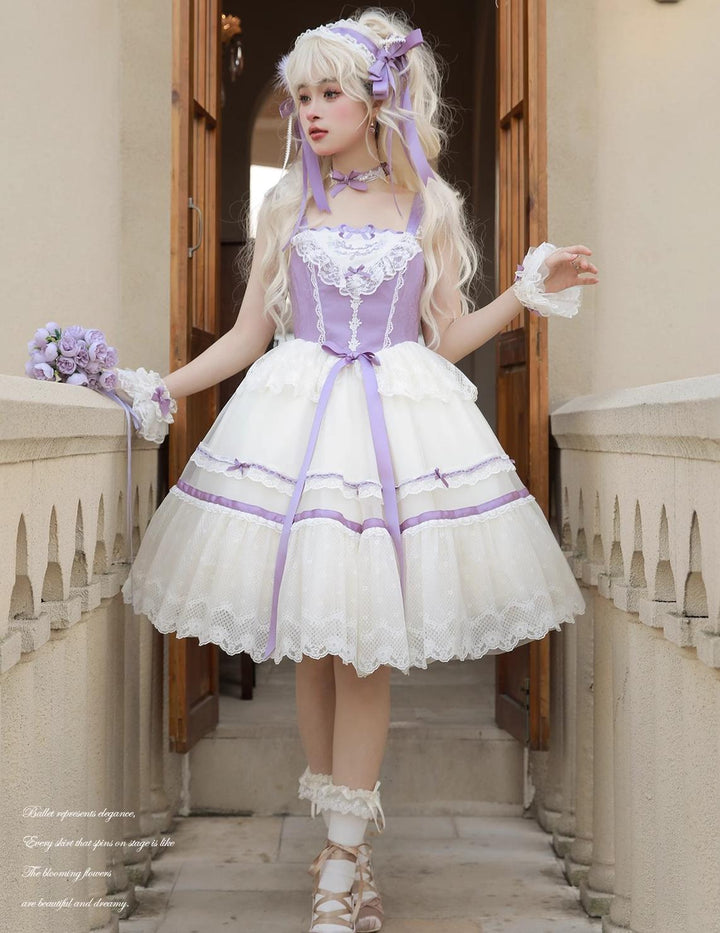 Flower and Pearl Box~Silk Ballet~Wedding Lolita JSK Dress Princess Bridal Dress 34050:442772