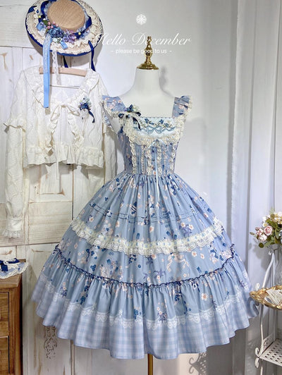 Mieye~Senyu Blueberry~Elegant Lolita Dress Daily Lolita JSK S JSK dress 