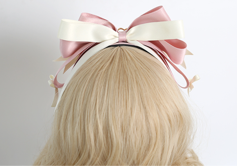 Xiaogui - Macarons Bear - Kawaii Lolita Bow Headbands and Hair Clips
