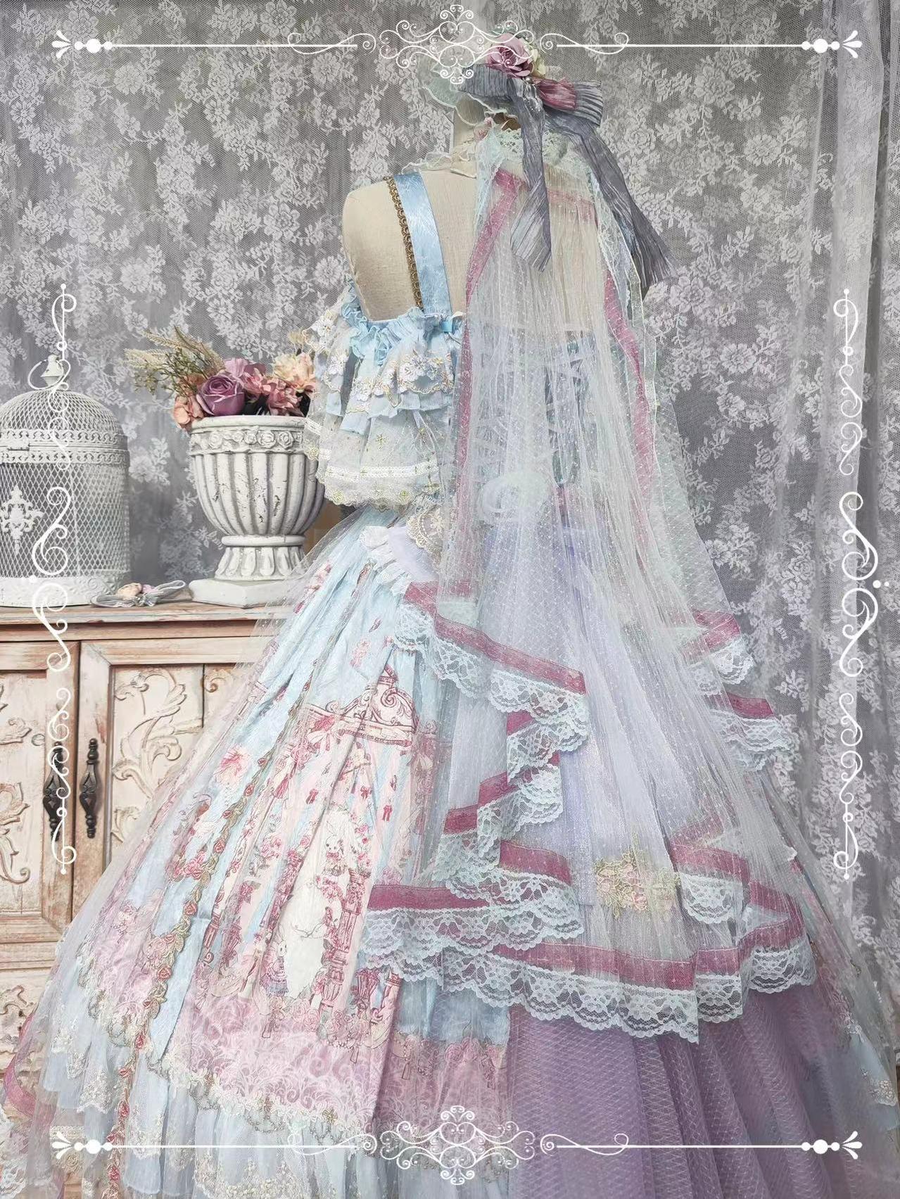 (BFM)Two Rural Cats~Gorgeous Lolita JSK Dress Wedding Lolita Dress   