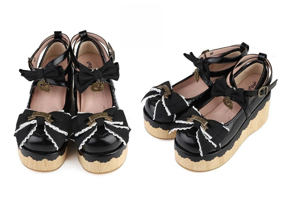 MODO~Hide and Seek~Kawaii Lolita Platform Shoes Thick Sole Shoes 42098:728907