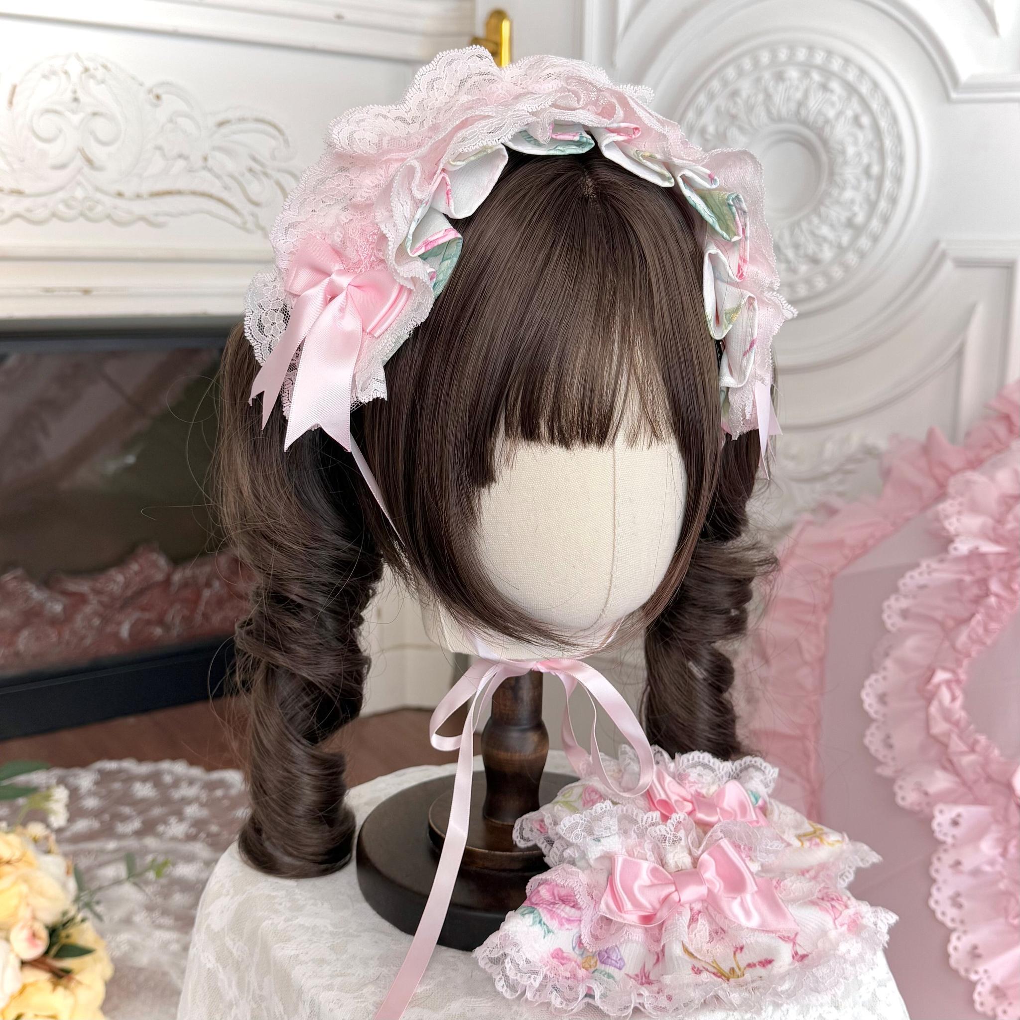 Spring 2025 - Old School Lolita Floral Print JSK Dress, Doll-Like OP (L M S XL) 45247:842798