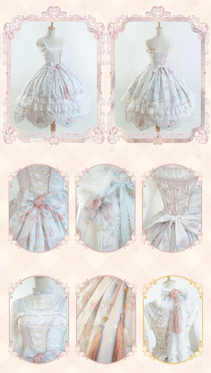 Bramble Rose~Exquisite Luo Shen~Qi Lolita OP Dress Chinese Style Lolita JSK 41402:694190