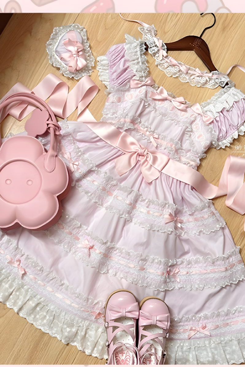 NanShengGe - Love Ice Cream - Sweet Lolita OP Dress Plus Size Multicolor