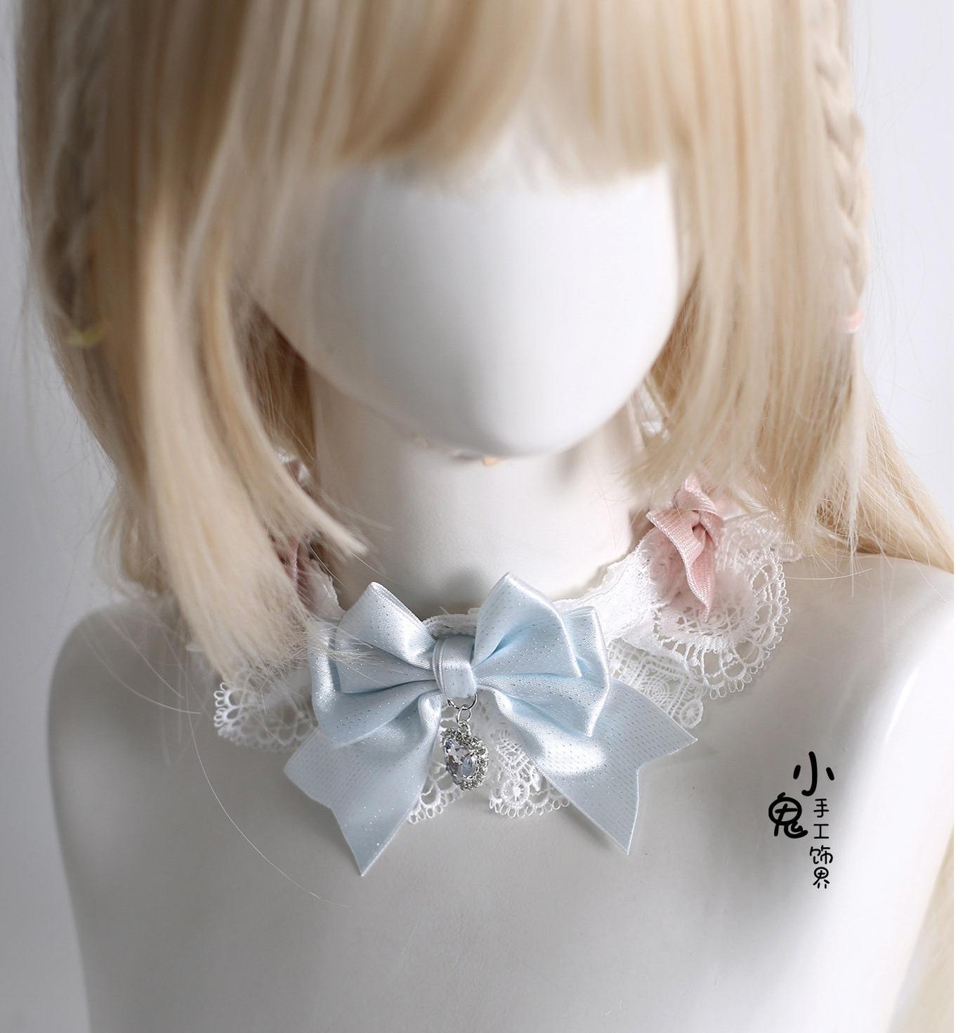 Lolita Headdress, Bunny Ear KC, Embroidered Lace