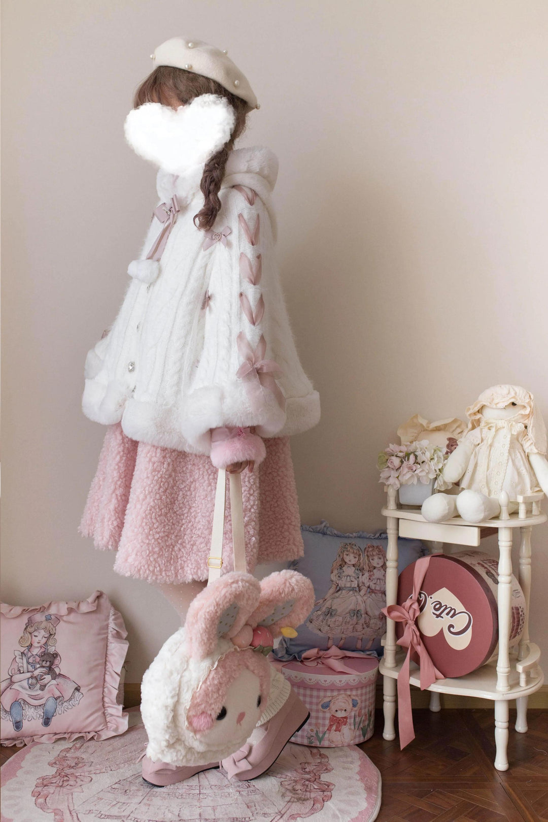 MIST~Sweet Bliss~Sweet Lolita Cape Winter Lolita Sweater Coat