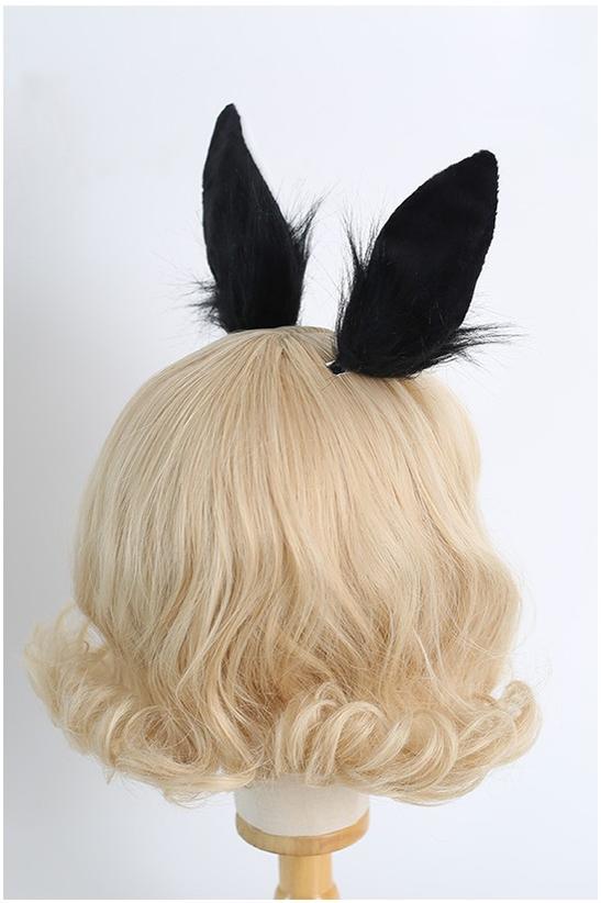 Xiaogui~Sweet Lolita Rabbit Ears Hair Pair Clips   