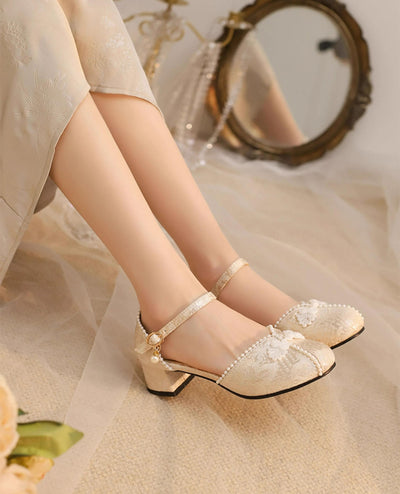 Yana~Heart Jade Yana~Qi Lolita Shoes Chunky Plus Size Lolita Heels   