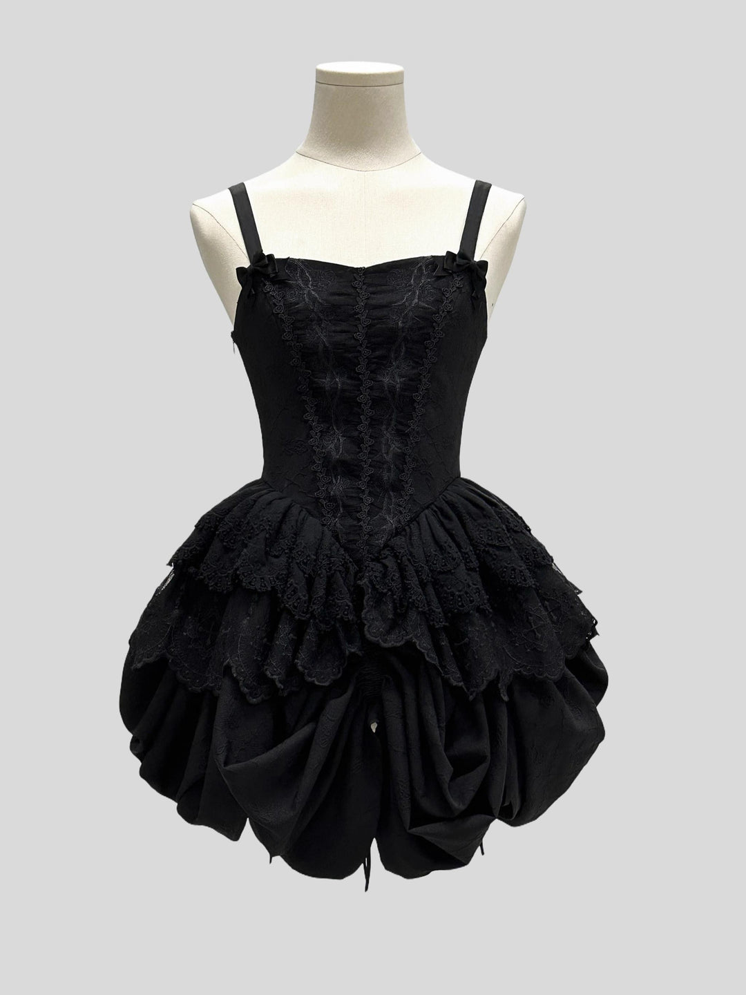Dark Star Island~Moonlight Sanctum~Gothic Lolita Dresses Suit JSK SK Shirt XS Black Wide Strap JSK 