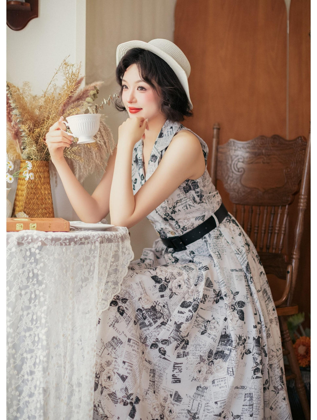Forest Wardrobe - Afternoon Forest - Vintage Lolita Halter-neck JSK Dress in French Style