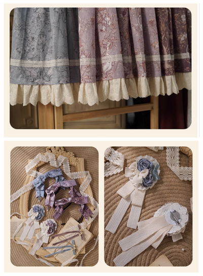 (Buyforme)NyaNya~ Lapland Forest~ Lolita Elegant Vintage Floral JSK OP Dress   