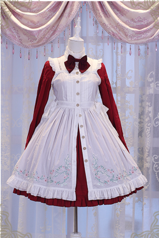 Chess Story~Vintage Lolita Long Sleeve OP Dress 14970:218784